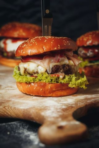 Burger triplo formaggi