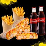 2x Popcorn Tacos + 2x Cartofi Fri + 2x Coca-Cola 0.5