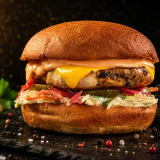 Cheeseburger de pui