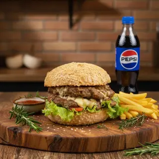 Meniu Burger dublu