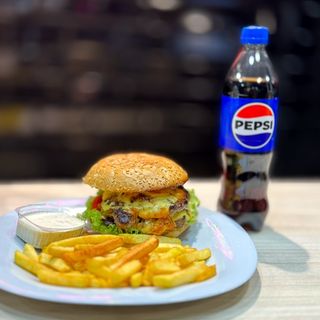 Meniu Burger dublu