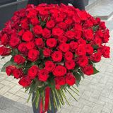 101 trandafiri rosii (60-70 cm)