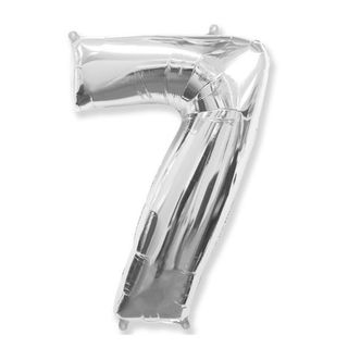 Balon argintiu Cifra 7