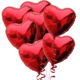 Set 7 baloane inima Red