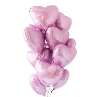 Set 13 baloane inima Pastel Pink