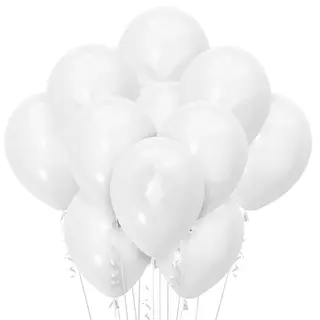 11 Baloane White Latex