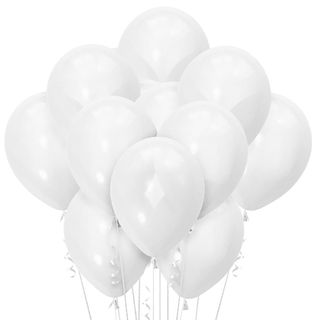 11 Baloane White Latex