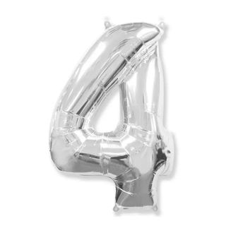 Balon argintiu Cifra 4