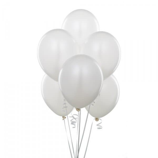 Set 7 baloane White latex