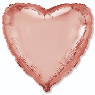 Inima Rose Gold cu Heliu 46 cm