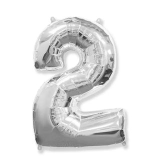 Balon argintiu Cifra 2
