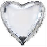 Inima Silver cu Heliu 46 cm