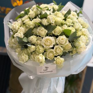 25 crengute de trandafiri albi