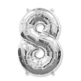 Balon argintiu Cifra 8