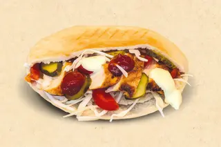 Sandwich vită BBQ