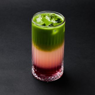 Lychee Coconut Iced Matcha