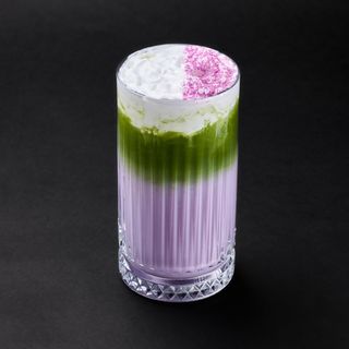 Ube Lavender Iced Matcha