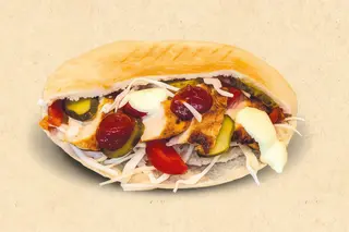 Sandwich pork BBQ