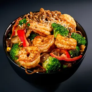 Wok soba cu Creveti 