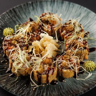 Tempura cu creveți și capere crocante