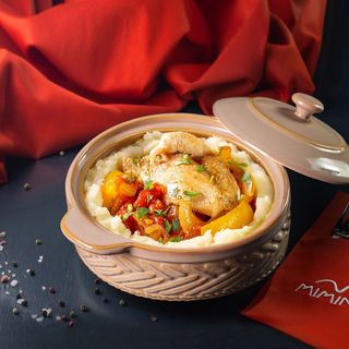 Piure cu chahohbili de pui