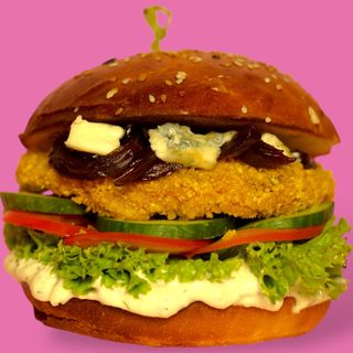 Crispy chicken burger