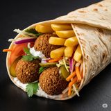 Kebab cu falafel