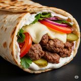 Kebab ARAB de porc-vita cu cașcaval, mare