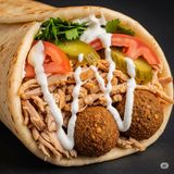 Kebab de pui cu falafel XL