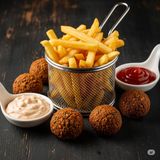 Cartof pai + falafel + 2 sosuri