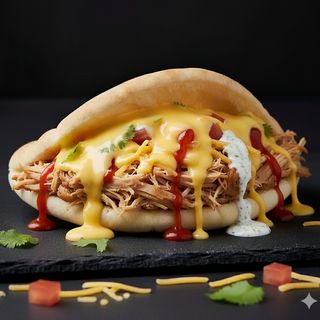 Pita cu pui și cașcaval