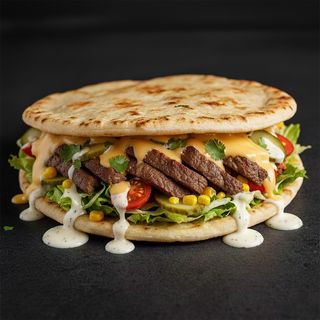 Pita cu porc-vita și cașcaval