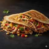 Quesadilla cu pui și cașcaval