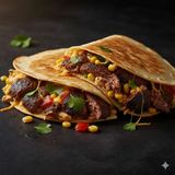 Quesadilla cu porc-vita și cașcaval