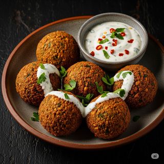 Falafel cu sos picant