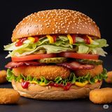 Sun Crispy-Bacon Burger