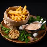 Cartof pai + sos picant "Sun Kebab"