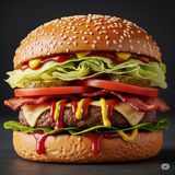 Sun Cheeseburger cu bacon