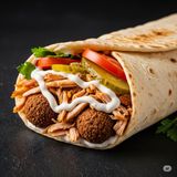 Kebab ARAB de pui cu falafel