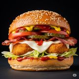 Sun Crispy-Bacon Cheeseburger