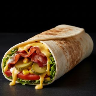 Roll cu bacon și cașcaval