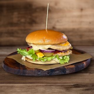 Двойной Чизбургер С Курицей/ Double Cheesburger Pui