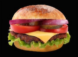 Cheeseburger de pui-vită