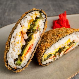 Сушибургер с креветками/ SushiBurger Creveti