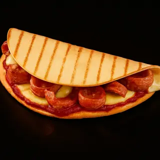 Кесадилья с сосисками/Quesadilla sausage