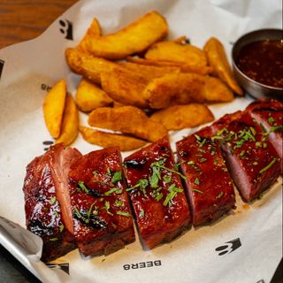 Копченые барбекю ребрышки/ Smoke barbeque ribs