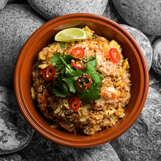 Orez prăjit cu creveți 350g