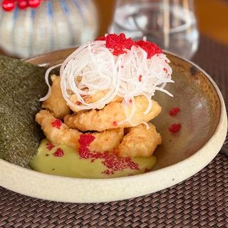 Creveți în sos wasabi