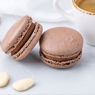 Macarons cu ciocolată neagră