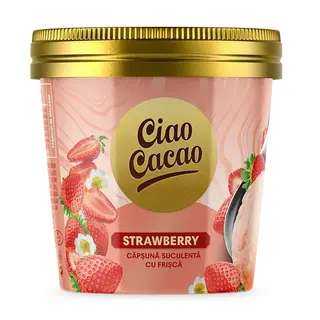 Сăpșună suculentă cu frișcă 300g
